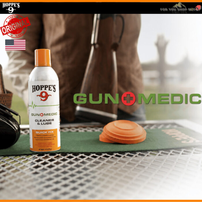 th-11134207-81ztn-mqkeq2658yz28d.jpg Hoppe's Gun Medic Bio-Based Cleaner 10oz / Cleaner & Lube 4oz สเปรย์ทำความสะอาดสูตร Bio-Based แห้งไว ของแท้ Made in USA