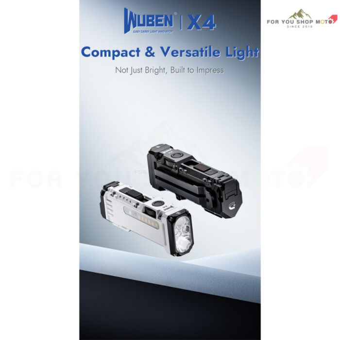 th-11134207-81ztn-mqya6fcqakg157.jpg WUBEN X4 ไฟฉาย EDC สว่าง 1,500 Lumens มีไฟข้าง RGB ชาร์จ Type-C มีแม่เหล็ก กันน้ำ IP65