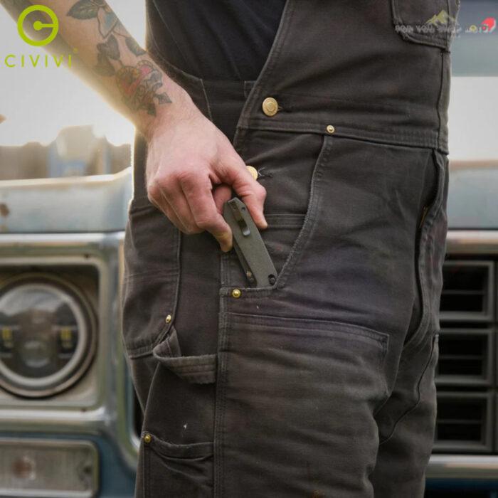 th-11134207-81ztn-mqzyy6cyfj0na2-2.jpg มีดพับ CIVIVI Over Yonder ใบมีด Sandvik 14C28N 3.35 นิ้ว ด้าม Micarta / G10 ระบบ Crossbar Lock มีด EDC Outdoor knife
