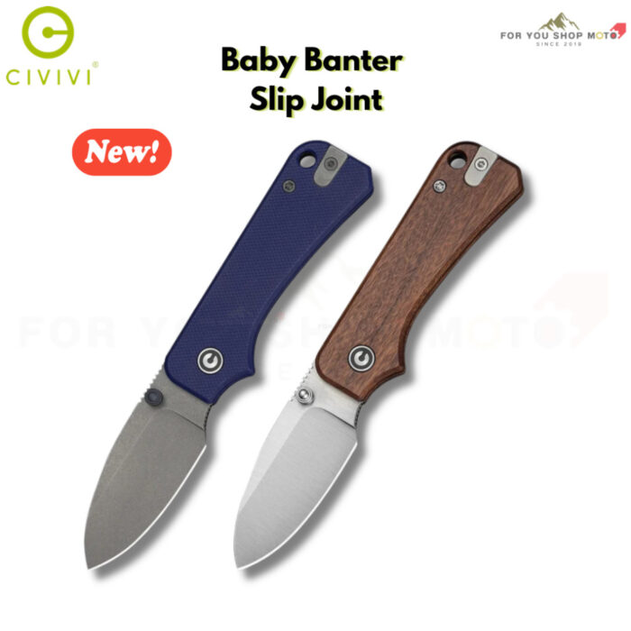 มีดพับ CIVIVI Baby Banter Slip Joint ใบมีด Nitro-V 2.34 นิ้ว ด้าม G10 / ไม้ Guibourtia Thumb Stud มีด EDC