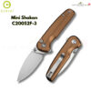 th-11134207-81ztn-mr1b3asw7uvgbc-2.jpg มีดพับ CIVIVI Mini Shakan ใบมีด Nitro-V / Damascus 2.48 นิ้ว ด้าม Aluminum อะลูมิเนียม ระบบ Button Lock มีด EDC