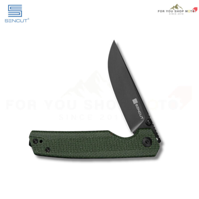 มีดพับ SENCUT Stria ใบมีด D2 3.12 นิ้ว ด้าม G10 / Canvas Micarta ระบบ Liner Lock Flipper + Thumb Stud รุ่น S25112 มีดEDC