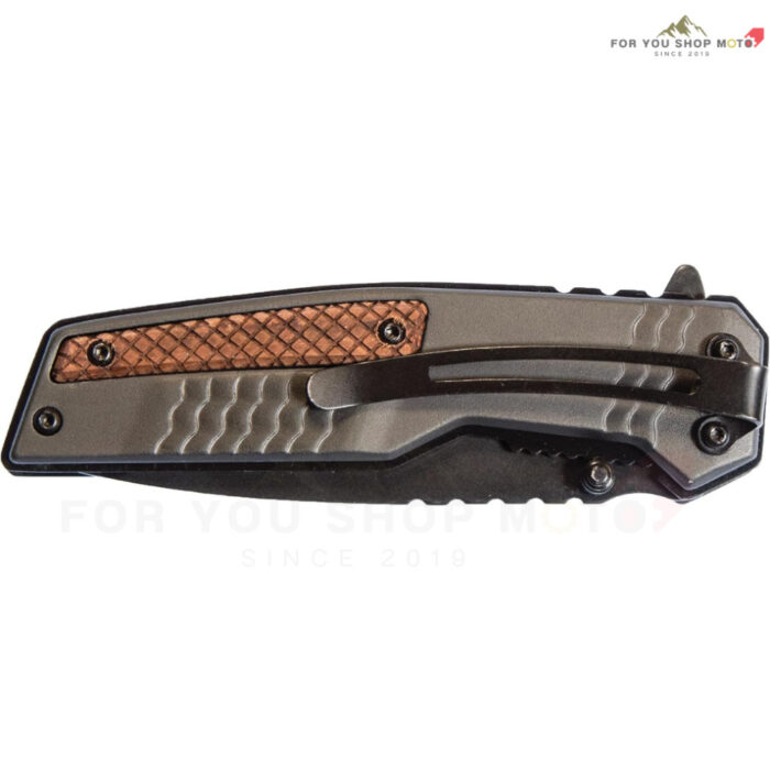 มีดพับ Smith & Wesson M&P Bodyguard ใบมีด Tanto 3.5 นิ้ว (กึ่งหยัก) ด้ามอลูมิเนียมลายไม้ สำหรับ EDC / Tactical 1085901