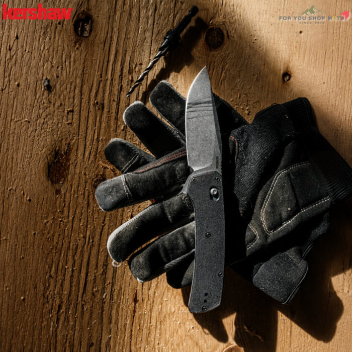 มีดพับ Kershaw Layup 2047 ใบมีด D2 3.4 นิ้ว Drop Point ด้าม Glass-Filled Nylon ระบบ DuraLock Flipper Knife ของแท้ 100%