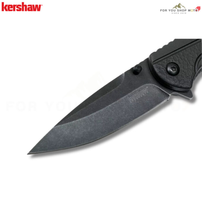 มีดพับ Kershaw Pushrod 1345 ใบมีด 8Cr13MoV 3นิ้ว BlackWash ด้าม FRN สีดำ ระบบ Assisted Opening EDC ของแท้ 100%