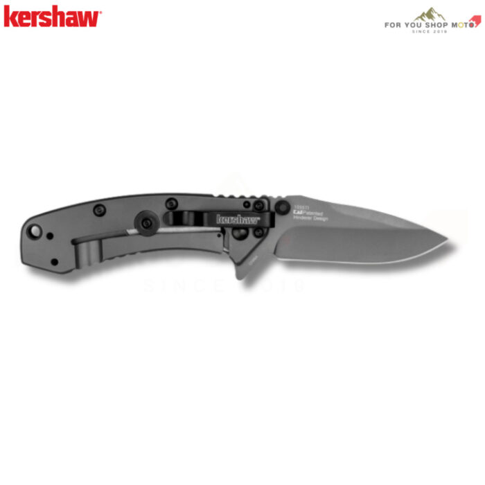 Kershaw 1555Ti Cryo SpeedSafe Assisted มีดพับ EDC ออกแบบโดย Rick Hinderer ใบมีด 2.75 นิ้ว เคลือบไทเทเนียม ด้ามสแตนเลส ขอ