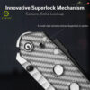 มีดพับ CIVIVI Vision FG EDC ใบมีด Nitro-V / Damascus 3.54 นิ้ว ด้าม G10 / Micarta / Ultem / Lexan Thumb Stud & Superlock