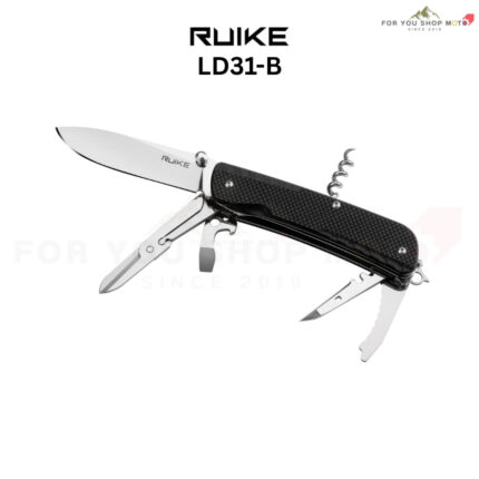 th-11134207-81ztn-mtc9g8135kw0ea.jpg มีดพับมัลติทูล RUIKE LD31-B Multi-Tool Knife 3.0" เหล็ก Sandvik 12C27 ด้าม Black G10 ของแท้ 100%