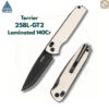 มีดพับ SRM Terrier 258L ใบมีด D2 / 140Cr Laminated 3.65 นิ้ว ด้าม G10 / Micarta ระบบ Crossbar Lock