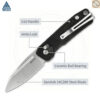 th-11134207-81zto-mn2p5zyhe7t4a6-1.jpg มีดพับ SRM Scout 7229 ใบมีด 14C28N 2.72 นิ้ว ด้าม G10 / Aluminum Crossbar Lock Invisible Flipper EDC