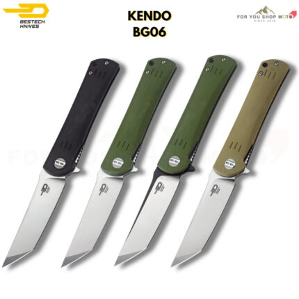 มีดพับ BESTECH KENDO (BG06) ใบมีด 3.5 นิ้ว ทรง Tanto เหล็ก D2 ด้าม G10 มีดพก EDC
