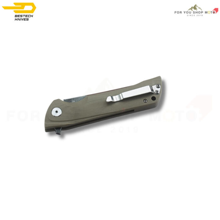 (มีส่งด่วน)มีดพับรุ่น PALADIN BESTECH KNIVES  (BG13B-2)  ด้าม G10 สี Beige ใบมีดเหล็ก D2 3.94" ทรงสวย แข็งแรง น้ำหนักเบา