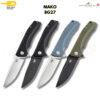 BESTECH KNIVES มีดพับรุ่น MAKO (BG27 Series) ด้าม G10 ใบมีด K110(D2) ทรง Drop Point ขนาด 3.74 นิ้ว (BG27B, BG27C, BG27D)