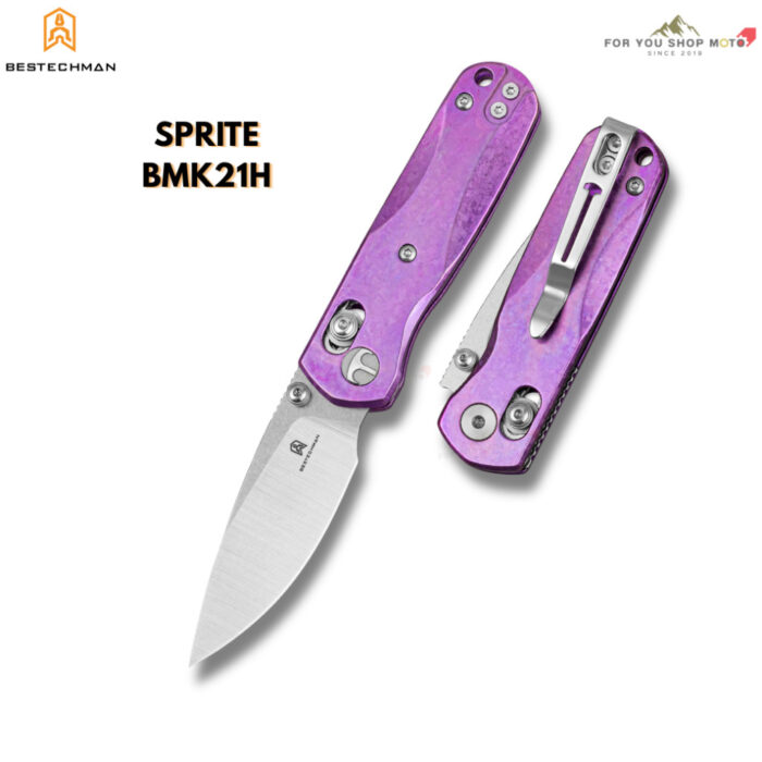มีดพับพรีเมียม BESTECHMAN SPRITE (BMK21) เหล็ก Bohler M390 ด้าม Titanium / G10 มีด EDC ขนาดพกพา ระบบ B-Lock