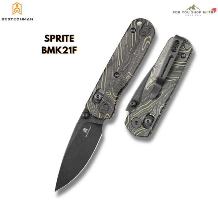 มีดพับพรีเมียม BESTECHMAN SPRITE (BMK21) เหล็ก Bohler M390 ด้าม Titanium / G10 มีด EDC ขนาดพกพา ระบบ B-Lock