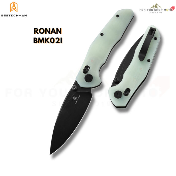 Bestechman Ronan (BMK02) มีดพับ EDC ใบมีด 3.26" เหล็ก 14C28N / Damascus ระบบ Bar Lock ลื่นไหลด้วยลูกปืนเซรามิก