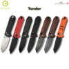 มีดพับ CIVIVI Yonder ใบมีด 14C28N / Damascus 2.88นิ้ว ด้าม G10 / Micarta / Wood Guibourtia ระบบ Crossbar Lock EDC C23073