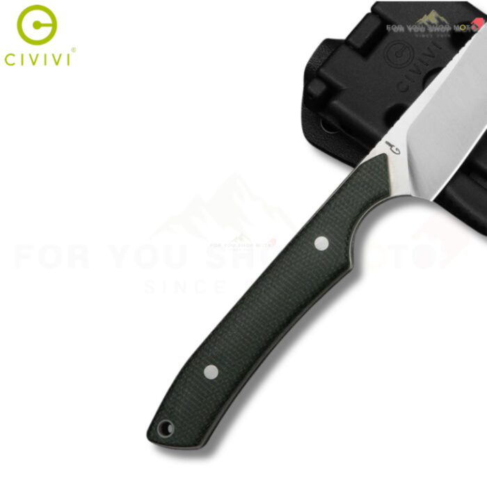 มีดพก CIVIVI High Grass Field Knife Hunting ใบมีด 14C28N 2.93 นิ้ว ด้าม G10 / Micarta / ไม้ พร้อมปลอก Kydex มีดฟิกซ์ EDC