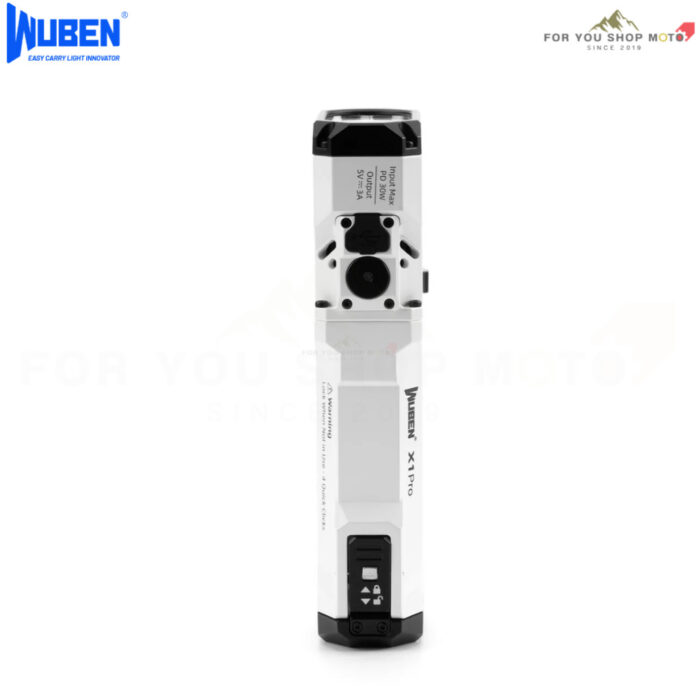 ไฟฉาย Wuben X1Pro 12300 Lumens ไฟฉาย EDC สว่างพุ่งไกล 410m พัดลมระบายความร้อน แบต 9600mAh ชาร์จไว Powerbank กันน้ำ IP65