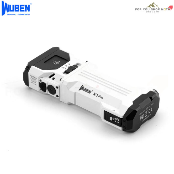 ไฟฉาย Wuben X1Pro 12300 Lumens ไฟฉาย EDC สว่างพุ่งไกล 410m พัดลมระบายความร้อน แบต 9600mAh ชาร์จไว Powerbank กันน้ำ IP65