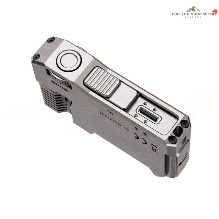 WUBEN G5 Titanium Edition ไฟฉาย EDC พกพา 400 Lumens วัสดุไทเทเนียม หัวหมุน 180° ชาร์จ Type-C (แสงขาว/RGB/Beacon)