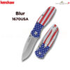 มีดพับ Kershaw Blur USA Flag (รุ่น 1670USA) ด้ามลายธงชาติสหรัฐฯ ใบ Stonewash เหล็ก 14C28N แท้ Made in USA