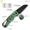 มีดพับ CIVIVI Pragma EDC ใบมีด Nitro-V 2.2 นิ้ว Wharncliffe ด้าม Aluminum พร้อม Carabiner & Bottle Opener Button Lock