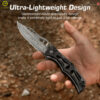 มีดพับ CIVIVI Biophase EDC ใบมีด Damascus 3.48 นิ้ว ด้าม Aluminum ระบบ Button Lock Flipper รุ่น C23083-DS1