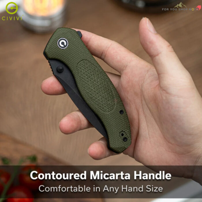 [New] มีดพับ CIVIVI Vyrent ใบมีด Nitro-X7 / Damascus 3.48 นิ้ว ด้าม G10 / Micarta รุ่นใหม่ Flipper & Thumb Stud C25037