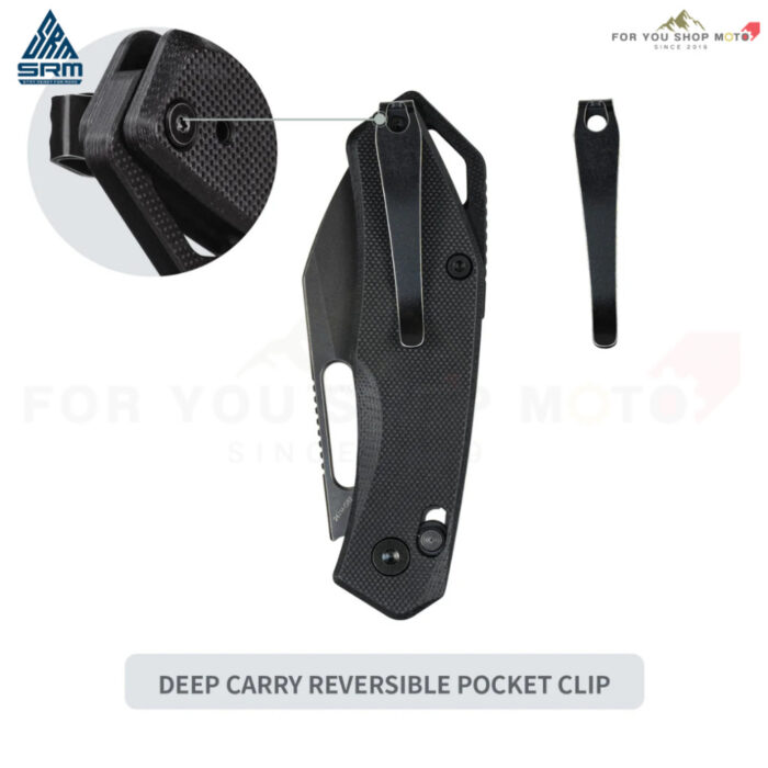 มีดพับ SRM Cub 261M-GB2 เหล็กลามิเนต 140Cr ใบมีด Wharncliffe ด้าม G10 ระบบ Ambi Lock มีดพกพา EDC ของแท้