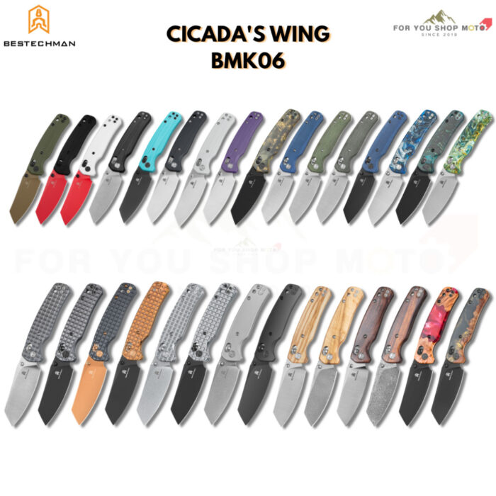 (มีส่งด่วน) มีดพับ Bestechman Cicada's Wing BMK06 ใบมีด 3.15 นิ้ว (Bar Lock) มีด EDC ดีไซน์พรีเมียม