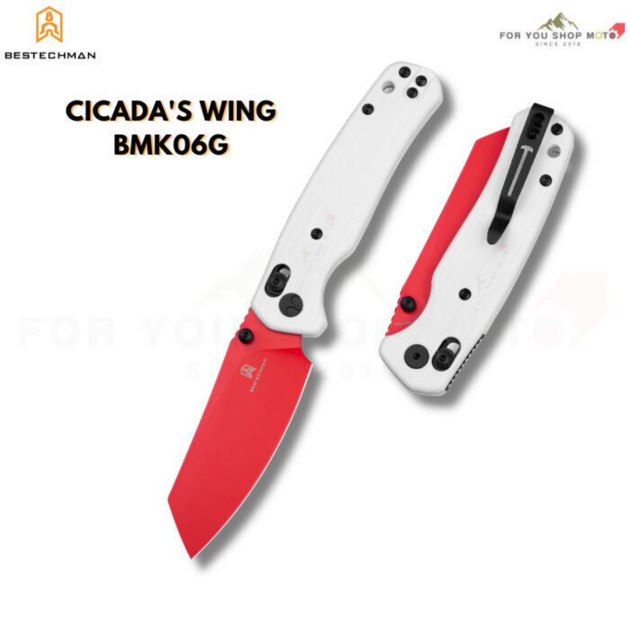 (มีส่งด่วน) มีดพับ Bestechman Cicada's Wing BMK06 ใบมีด 3.15 นิ้ว (Bar Lock) มีด EDC ดีไซน์พรีเมียม