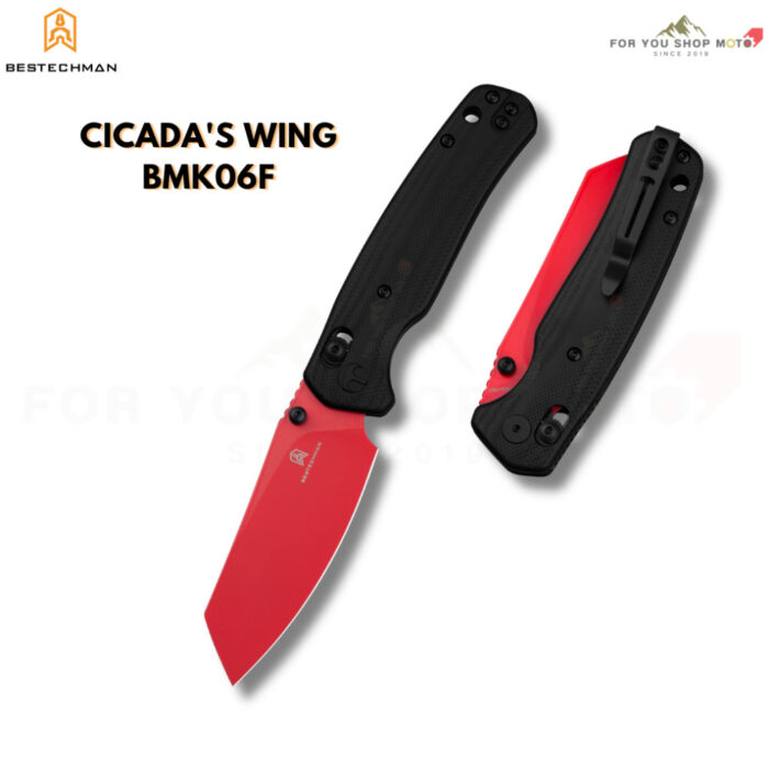 (มีส่งด่วน) มีดพับ Bestechman Cicada's Wing BMK06 ใบมีด 3.15 นิ้ว (Bar Lock) มีด EDC ดีไซน์พรีเมียม