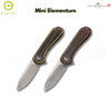 มีดพับ CIVIVI Mini Elementum ใบมีด Sandvik 14C28N 1.83 นิ้ว ด้าม Brass / Copper ระบบ Frame Lock มีดจิ๋ว มีดพับ EDC เล็ก