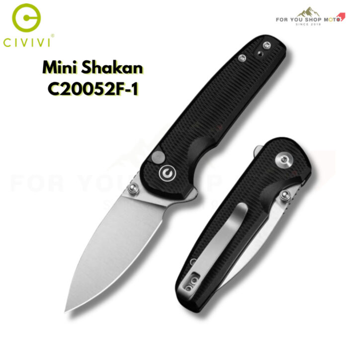 th-11134207-81ztp-mr1b2mi3m3upc8-2.jpg มีดพับ CIVIVI Mini Shakan ใบมีด Nitro-V / Damascus 2.48 นิ้ว ด้าม Aluminum อะลูมิเนียม ระบบ Button Lock มีด EDC