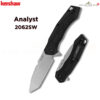 Kershaw Analyst (2062SW) มีดพับ EDC ใบมีด Tanto ผิว Stonewash ระบบช่วยเปิด SpeedSafe คลิปพกพาปรับได้ 4 ทิศทาง [ของแท้]