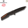 มีดพับ Smith&Wesson M&P Bodyguard ใบมีด 8Cr13MoV 3.625นิ้ว Tanto สีดำ ด้าม Aluminum ลายไม้ Liner Lock รุ่น 1085900