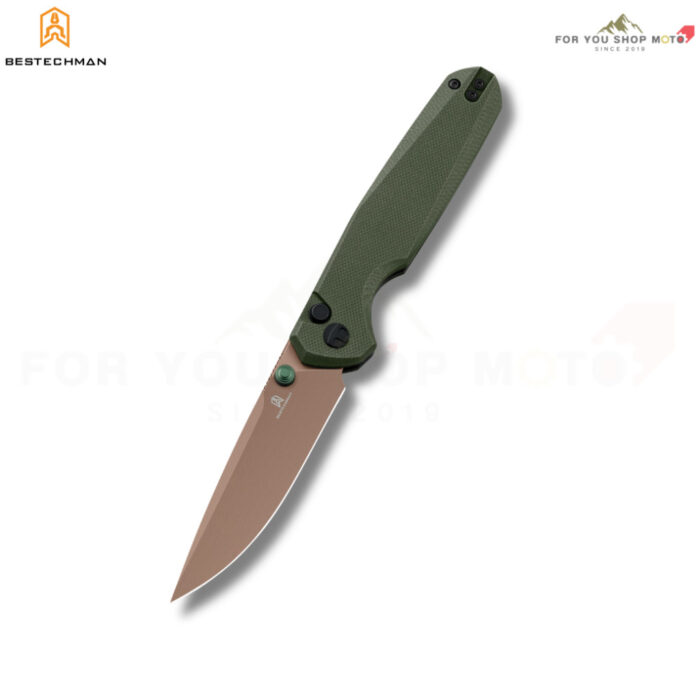 มีดพับ BESTECHMAN VELIX BMK07G มีด EDC ใบมีด 3.315 นิ้ว เหล็ก 14C28N แท้ 100% ด้าม G10 ระบบ Button Lock