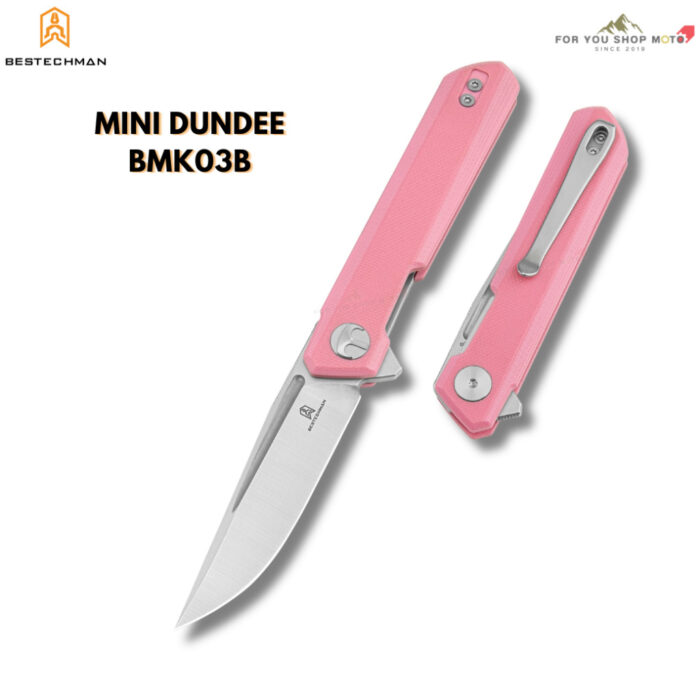 [พร้อมส่ง] มีดพับ BESTECHMAN Mini Dundee BMK03 มีด EDC ขนาดพกพา เหล็ก D2 ดีไซน์ Ostap Hel ของแท้ 100%