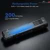ไฟฉาย WUBEN X5 3-in-1 1300 Lumens แสงขาว + UV 365nm + เลเซอร์เขียว บอดี้แบนทรง EDC แบตชาร์จได้/รองรับ AAA กันน้ำ IP65