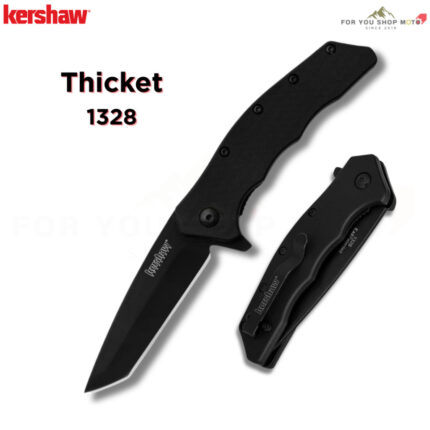 มีดพับ Kershaw Thicket 1328 ใบมีด Tanto 8Cr13MoV 3นิ้ว สีดำ ด้าม GFN ระบบ SpeedSafe ของแท้ 100%