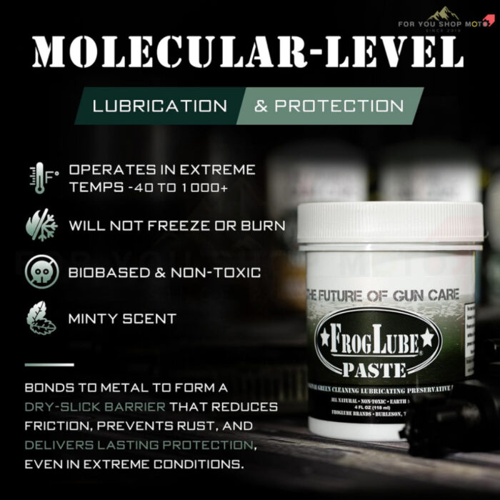 FrogLube Paste Gun Lubricant จาระบีดูแลปืน (4 oz / 118 ml) สูตรออร์แกนิค ไร้สารพิษ ล้าง หล่อลื่น กันสนิม