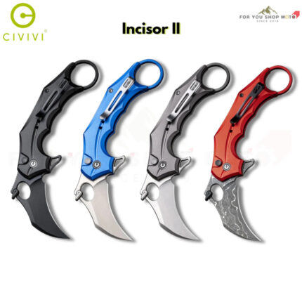 th-11134207-81ztq-msf9t3kt0rgi12-2.jpg มีดพับ CIVIVI Incisor II Karambit ใบมีด Nitro-V / Damascus 2.02 นิ้ว ด้าม Aluminum ระบบ Button Lock EDC