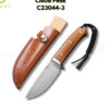 th-11134207-81ztq-msjt7ibrmm16b2-2.jpg มีดพก CIVIVI Cloud Peak Fixed Blade มีดใบตาย ใบมีด Nitro-V 4.6 นิ้ว ด้ามไม้ Guibourtia Wood พร้อมปลอกหนัง รุ่น C23044-3