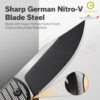 มีดพับ CIVIVI Stormhowl EDC ใบมีด Nitro-V 3.3 นิ้ว ด้าม Aluminum ระบบ Flipper & Button Lock รุ่น C23040B-1