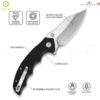 [New] มีดพับ CIVIVI Pentad ใบมีด Nitro-V / Damascus 3.48 นิ้ว ด้าม G10 / Micarta รุ่นใหม่ Flipper & Thumb Stud C24068