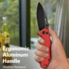 มีดพับ SENCUT Cybrix ใบมีด 9Cr18MoV 3.46 นิ้ว ด้าม Aluminum ระบบ Button Lock Thumb Stud Flipper รุ่น S23098A